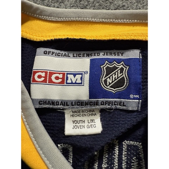 Ryan‎ Miller Buffalo Sabres Hockey Jersey CCM Size Youth L/XL Sewn - Picture 3 of 9